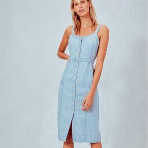 Lovestitch Chambray Midi Tank Dress - size small
